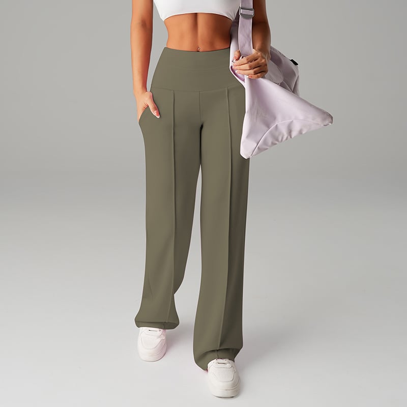 💗LAST DAY SALE 70% OFF⚡50K+ SOLD💕Women's Plain Loose Straight Leg Pants