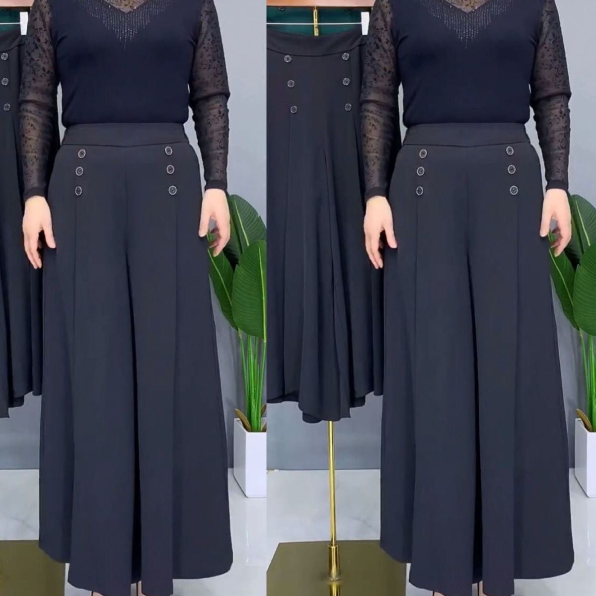 🔥Exclusive 2025 Luxury Sale✨ The Perfect Fit: Flowy & Flattering Pleated Wide Leg Pants