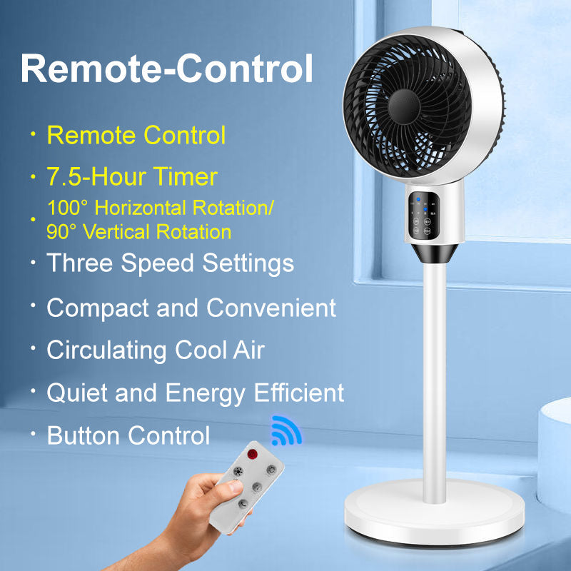 🎁Multi-function Remote Control Smart Fan(Prevent your child from catching a cold by blowing the air conditioner, this fan will help you out)