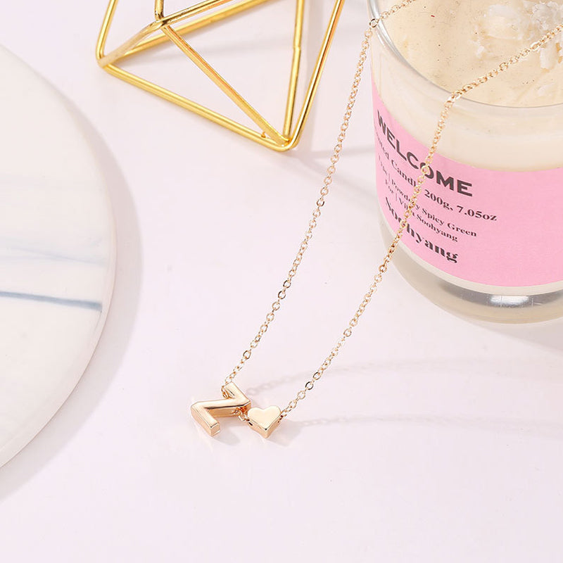 🔥Christmas Sale 70% OFF!!🔥Tiny Initial Necklaces Golden Heart Letter A-Z💖FREE SHIPPING TODAY🚀