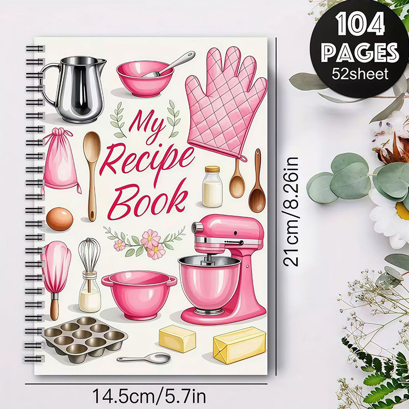 🔥Last Chance 70% OFF|104 Sheets Notebook for Recipes⚡