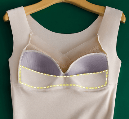 🎉Hot Sale 60%OFF⚡2-in-1 Built-in Bra Thermal Underwear
