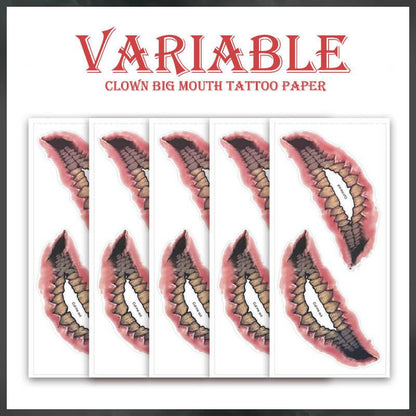Halloween Prank Makeup Temporary Tattoo