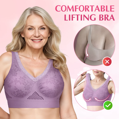 💜Last Day-Buy 1 Get 1 Free!🎁Pure Cotton Buttonless Comfy Lifting Bra✨