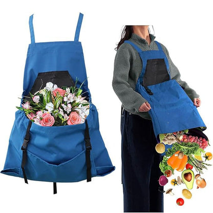 🎁 Hot Sale 50% OFF 🔥Cross Back Gardening Apron With Deep Kangaroo Release Pockets