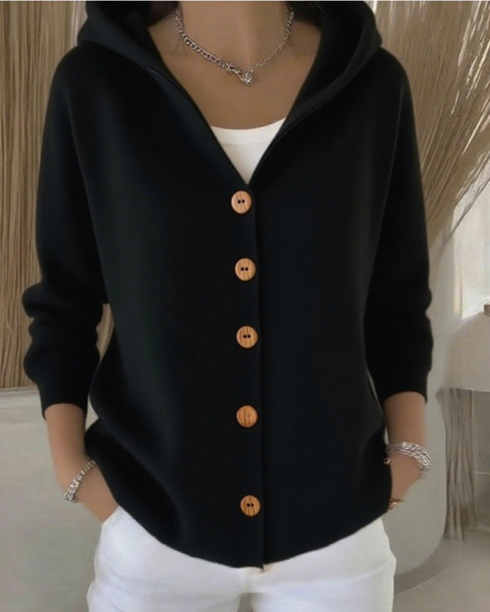 🎉This week's Special Sales - 50% OFF✨Women Cotton Plain Long Sleeve Comfy Casual Cardigan