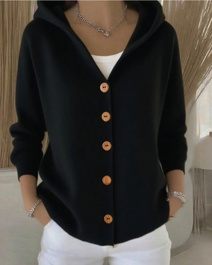 🎉This week's Special Sales - 50% OFF✨Women Cotton Plain Long Sleeve Comfy Casual Cardigan
