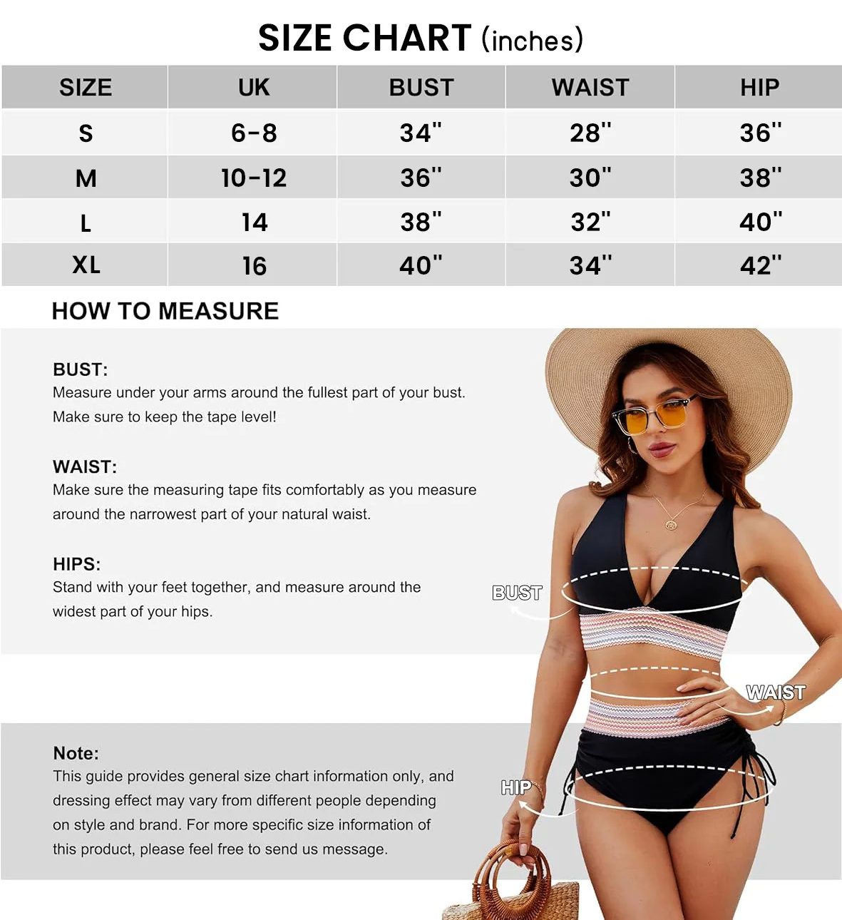 🔥Last Day Special Price £12.99!!💥-👙High Waisted Tummy Control Color Block Bikini Sets
