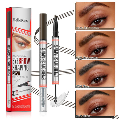 🔥PAY 1 GET 2 PCS🔥2-in-1 Brow Pen and Sealing Brow Gel for Real Fuller Eyebrows🥳