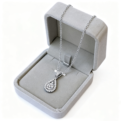 ✨Sterling Silver Moissanite Drop Necklace