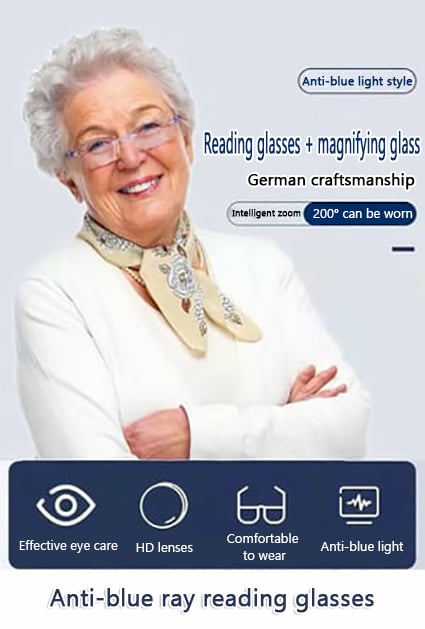 🔥BUY 2 GET 2 FREE - (4 PCS & FREE SHIPPING)🔥Color-changing anti-blue light presbyopia glasses