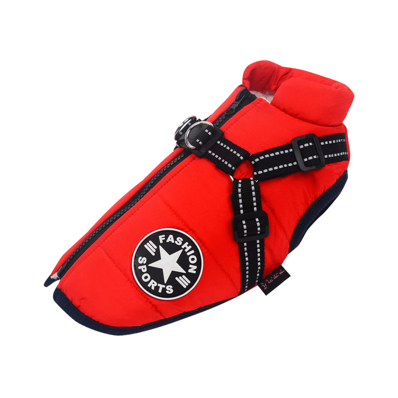 🔥Hot Sale -50% OFF🔥 3 in 1 Winter Waterproof Warm Dog Jacket With Built-in Harness