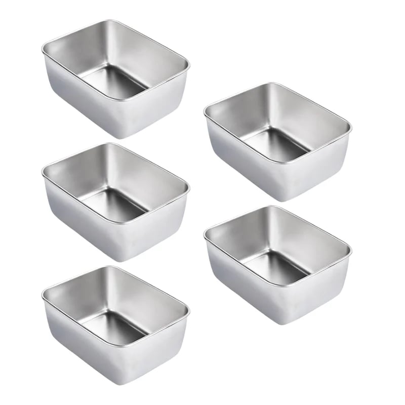 🔥LAST DAY 49% OFF-Stainless Steel Square Plate（With Lid）