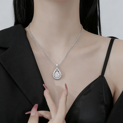 ✨Sterling Silver Moissanite Drop Necklace