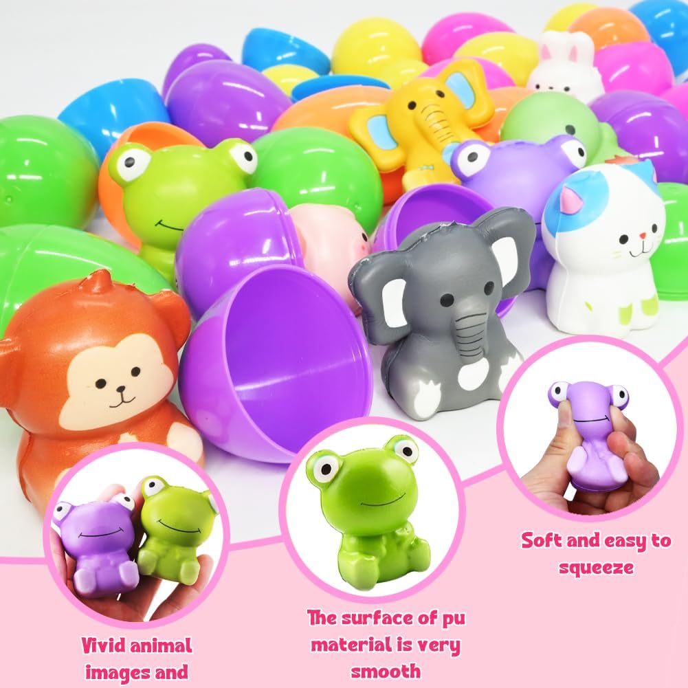 🔥LAST DAY SALE 50% OFF🔥24 PCS Easter Eggs Prefilled Slow Rising Squishy Toys