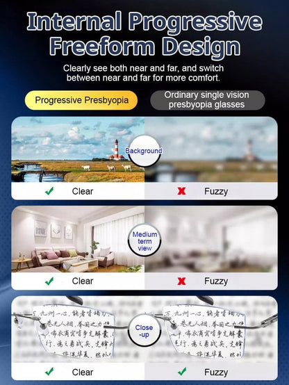 🔥BUY 2 GET 2 FREE - (4 PCS & FREE SHIPPING)🔥Color-changing anti-blue light presbyopia glasses