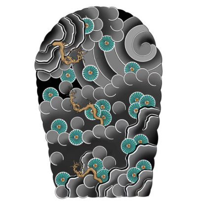 1 Sheet  Full Arm Full Wrap Floral Arm Waterproof Temporary Tattoo
