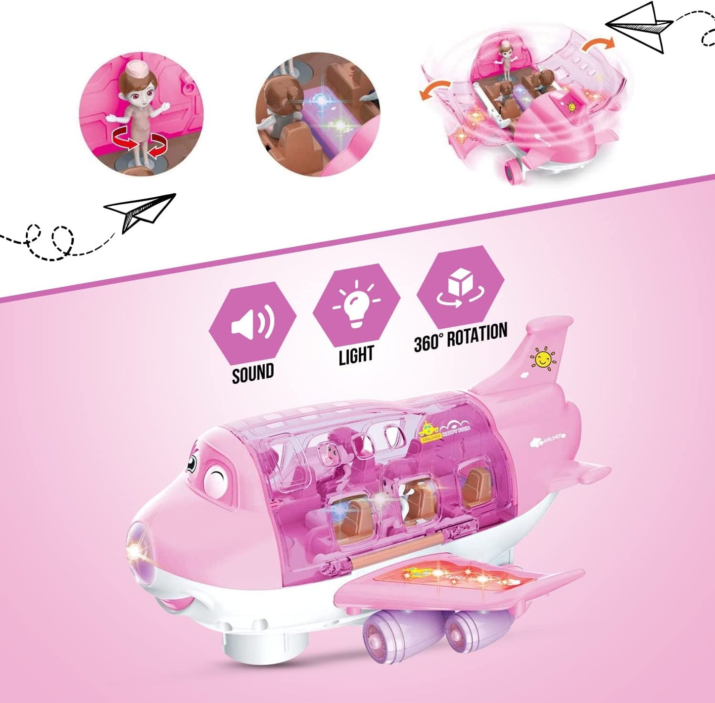 (🎁Hot Sale 49% OFF) 360° Rotating Electric Toy Plane ✈