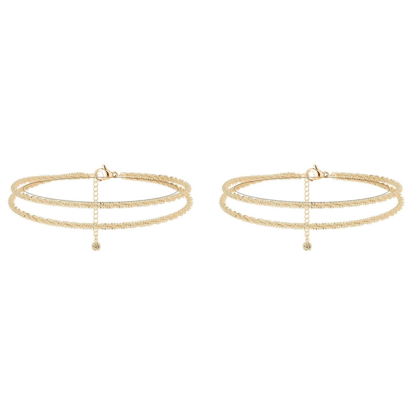Buy 1 get 1 free🥰Dainty Layered Waterproof Anklet For your lover