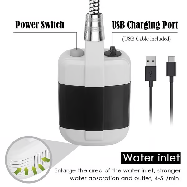 🔥Hot Sale 49% OFF💦Portable Shower for Camping with Water Pump🚀Free shipping🚀