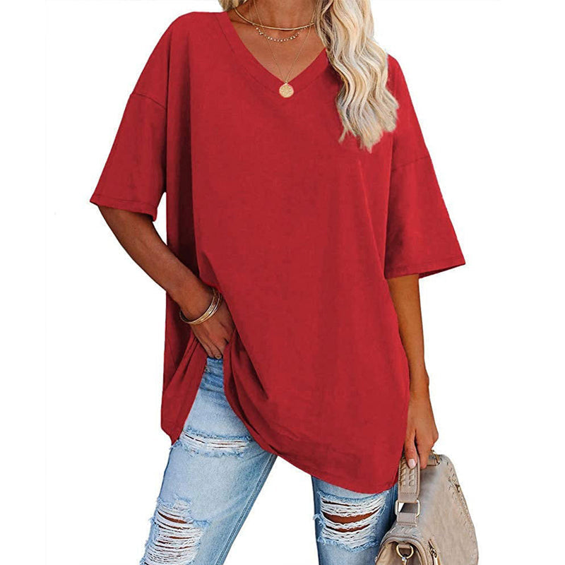🌷2025 Limited Sale 50% Off🌷Ladies V-Neck T-Shirt🚀Free shipping🚀
