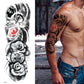4 Sheets Rose Bird Clock Full Arm Sleeves