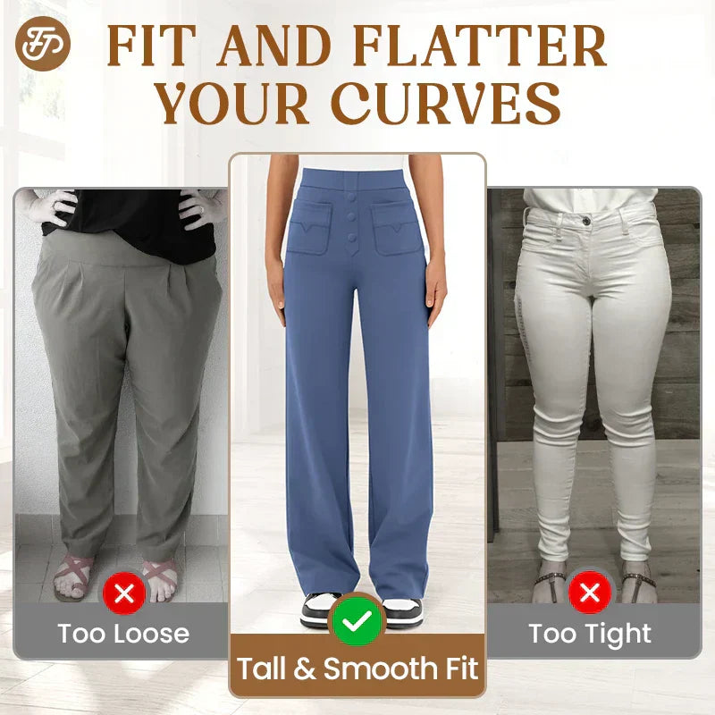 💖2025 NEW TYPE SALE 50% OFF💷Women's Casual High Waist Stretch Pants🌙 Free Moon & Star Necklace for today’s first 30 orders! 🎁