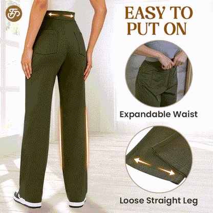 💖2025 NEW TYPE SALE 50% OFF💷Women's Casual High Waist Stretch Pants🌙 Free Moon & Star Necklace for today’s first 30 orders! 🎁