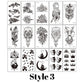 15 Sheets Small hand finger Temporary Tattoo