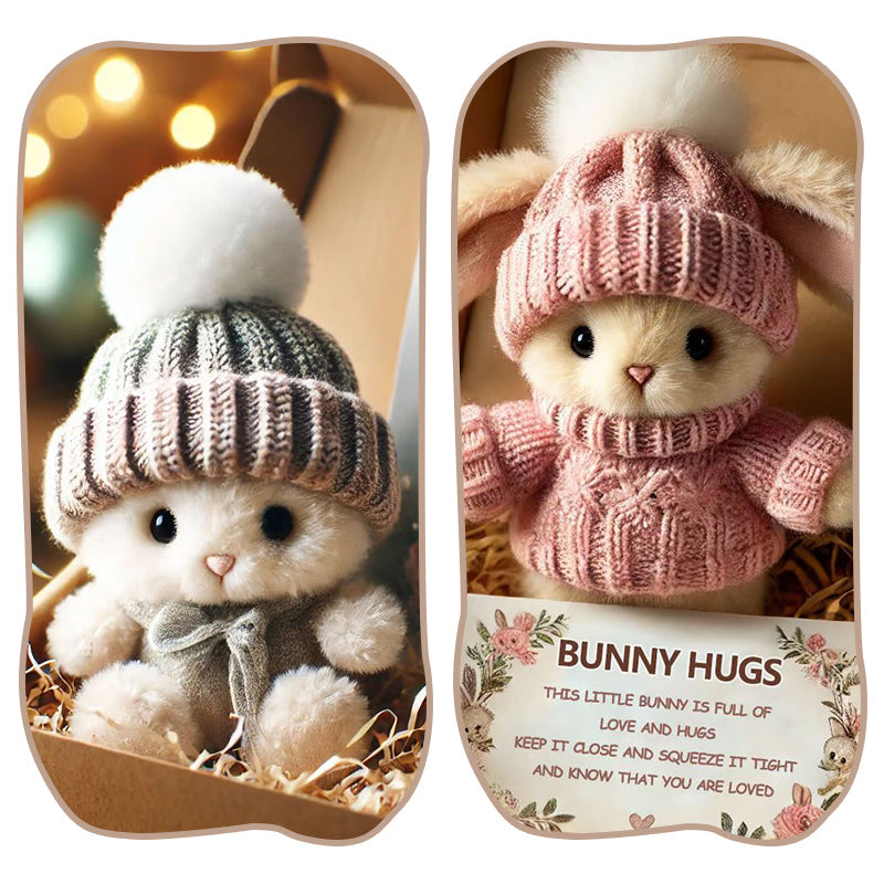 🎁LIMITED SALE BUY 3 GET 1 FREE - Handmade🐇Mini Bunny Hug Cute Gift🎁