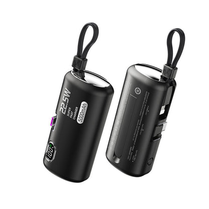 🔥2025 HOT SALE🔥 Portable Charger with Built-In Cables 5000mAh Power Bank Fast Charging