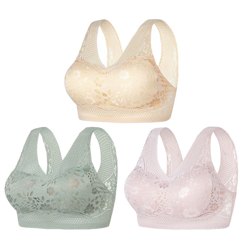 🔥Buy 1 Get 2 Free (3PCS) - Comfortable & Convenient Front Button Bra