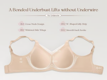 🎉🏆️Women Wireless V Neck Crossover Mesh Bras Comfortable Bralette Supportive Tshirt Bra No Underwire Seamless Push Up Everyday Bras