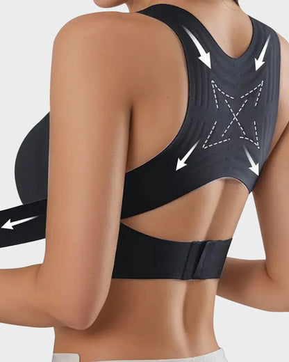 💖Front Closure Cross-Back Wireless Posture Bra✨