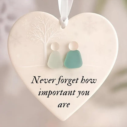 🔥Christmas Sale 70% OFF!⏰Heart-Shaped Sea Glass Friendship Decor🌊✨ Shaped by Nature & Crafted by Hand💝