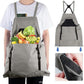🎁 Hot Sale 50% OFF 🔥Cross Back Gardening Apron With Deep Kangaroo Release Pockets
