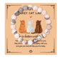 🐱To That Special Crazy Cat Lady – Life Is Better with Cats Black Stone Beaded Bracelet