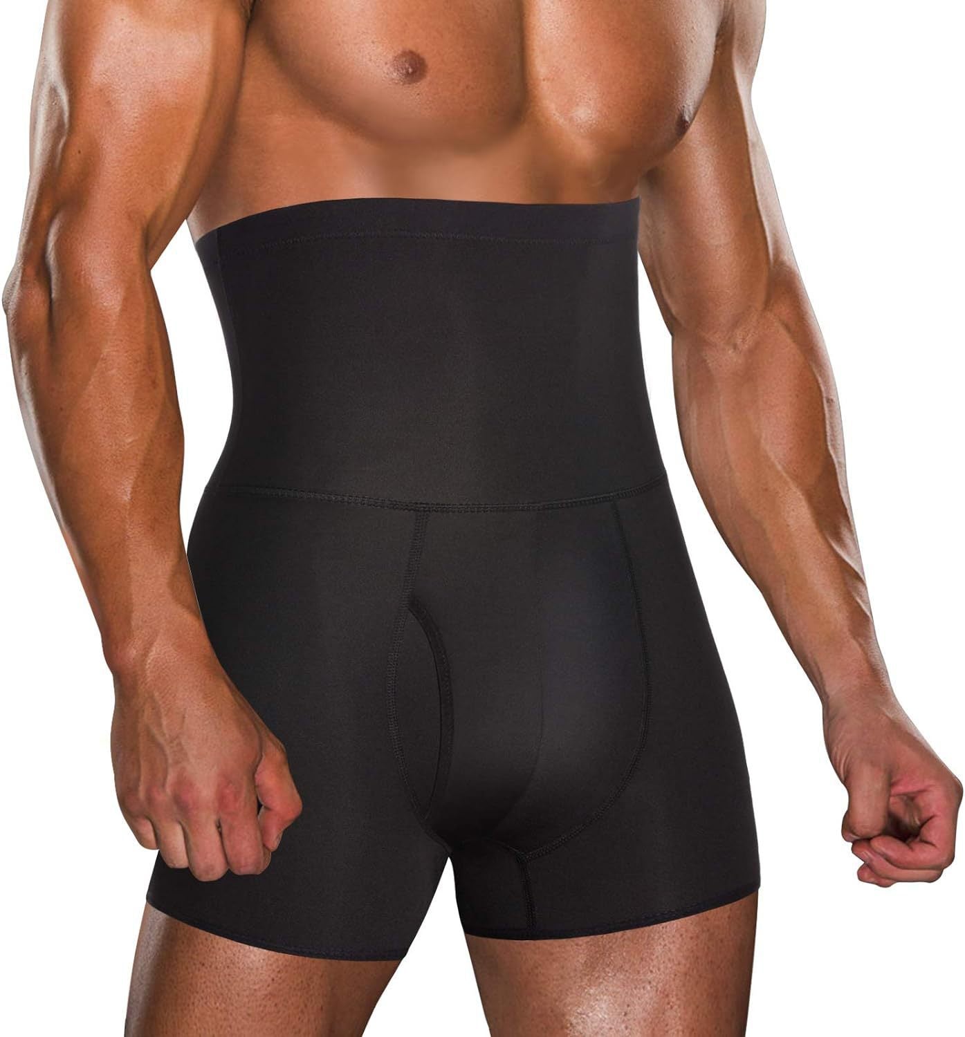 ⏳Time-limited Special⏰Men's Compression Shorts - High Waist Tummy Control & Sweat-Wicking