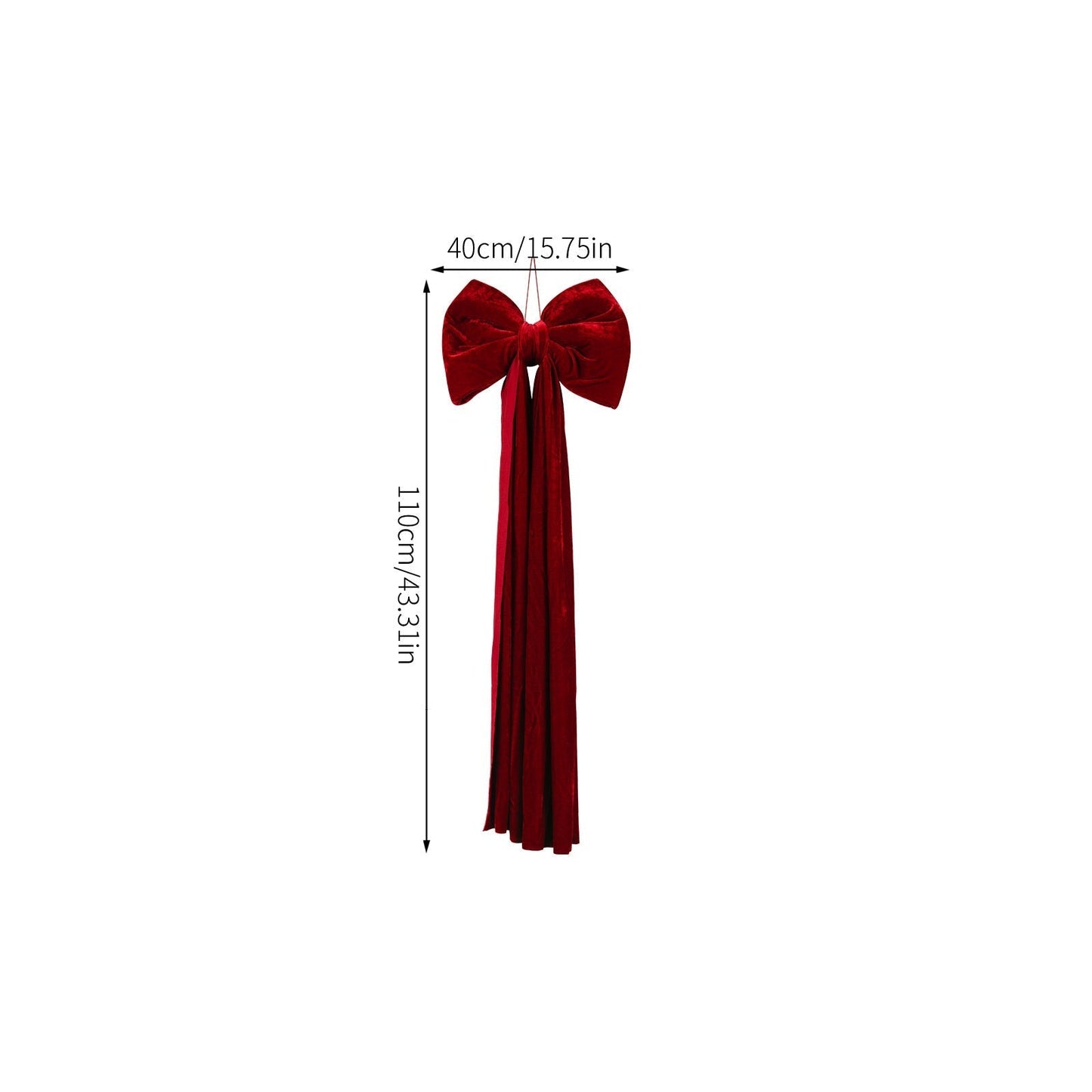 🔥Xmas Pre-Sale 50% OFF🎀🎄Christmas Bow Ornament with Long Ribbons