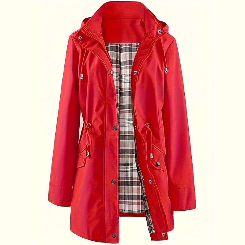HOT SALE 77% OFF🔥Solid Color Casual Jackets, Waterproof and Windproof Coats, Hooded Windbreakers