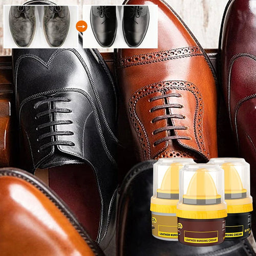 🎄 Christmas Big Sale🎉 Leather Repair Cream & Shoe Polish – Restores Color, Waterproofs & Nourishes | 30K+ Sold! 👞✨📦