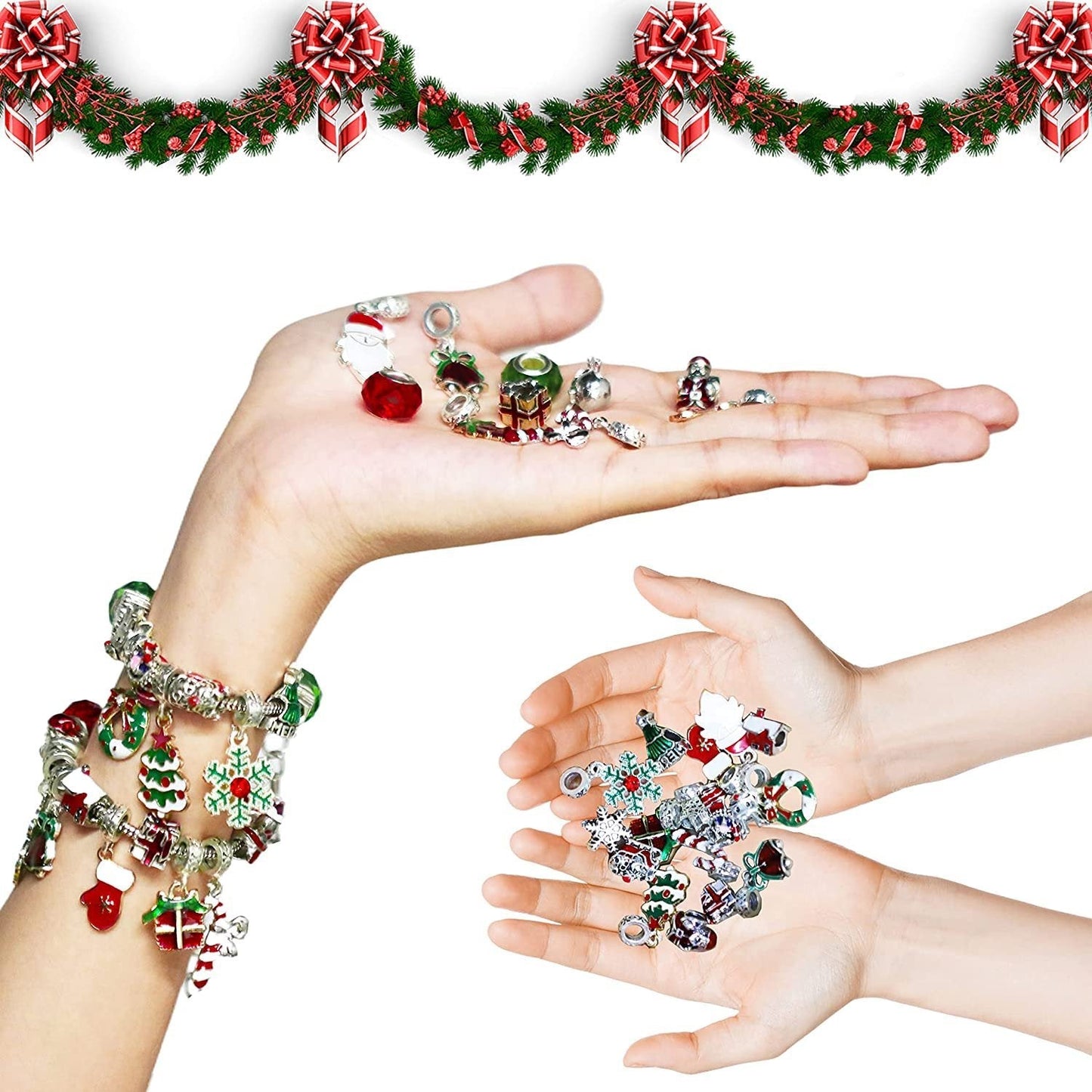🎅Early Xmas Sale 46% OFF💥DIY 24 Days Christmas Countdown Calendar Bracelets Set