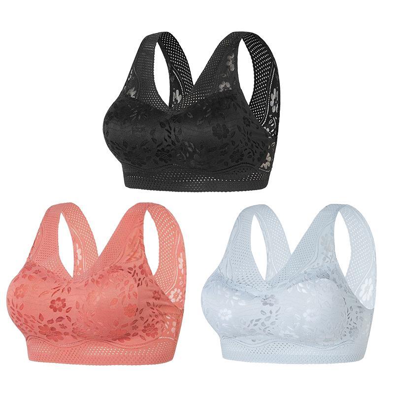 🔥Buy 1 Get 2 Free (3PCS) - Comfortable & Convenient Front Button Bra