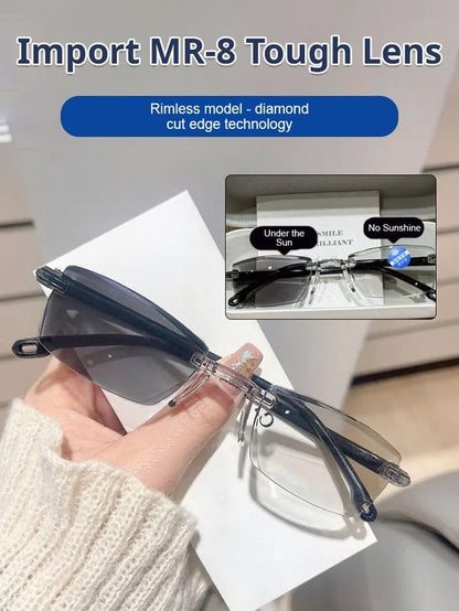 🔥BUY 2 GET 2 FREE - (4 PCS & FREE SHIPPING)🔥Color-changing anti-blue light presbyopia glasses