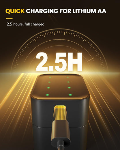 ✨2025 HOT SALE 50% OFF🔋Li-ion Battery with Integrated Charging Storage Box💡Overcharge protection