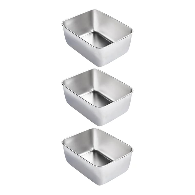 🔥LAST DAY 49% OFF-Stainless Steel Square Plate（With Lid）