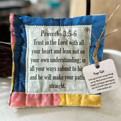 🔥Christmas Sale✝️Best Encouraged And Blessed Gift-Prayer Quilt with cross inside