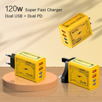 ⚡[Practical Gift] 120W Multiple-Ports Fast Charger⚡