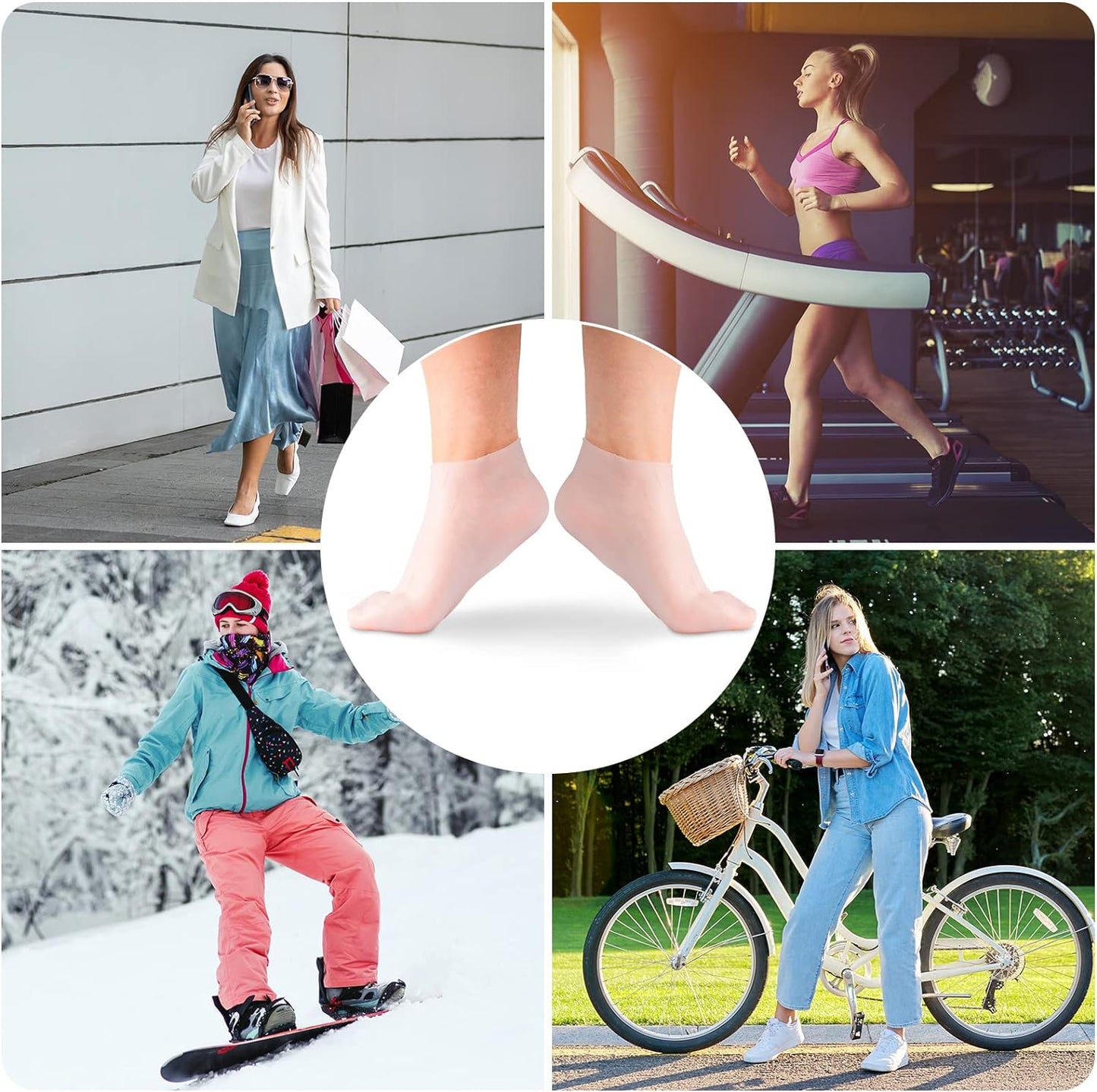 🔥2023 New Sale🔥-Moisturizing Foot Mask Exfoliating Silicone Socks Beach Protective Socks