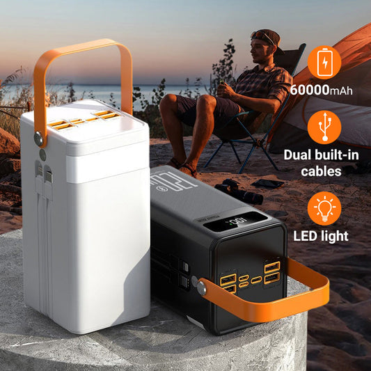⛺Outdoor Portable Fast Charging Power Bank with LED Light